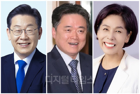 (왼쪽부터) 이재명 더불어민주당 대표, 최승호 전 MBC 사장, 최민희 전 민주당 의원. <디지털타임스 DB, 민주당 제공>